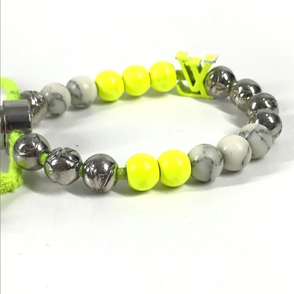 LOUIS VUITTON M00510 Bracelet Monogram Beaded Bangle Metal yellow - Picture 6 of 11